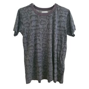 Anine Bing Charcoal Patterned Men's Tee